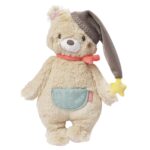 Fehn Kuscheltier Bär Bruno – Weicher Teddybär für Neugeborene als Einschlafhilfe - Stofftier zum Greifen, F