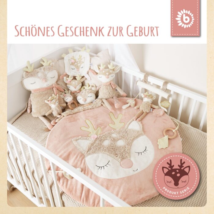 Bieco Kuscheltier Reh Ella mity Kuscheltier ab 0 Monate Stofftier Baby Plüschtier Reh rentier – Bild 3