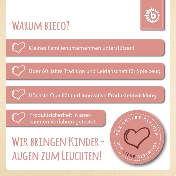 Bieco Kuscheltier Reh Ella mity Kuscheltier ab 0 Monate Stofftier Baby Plüschtier Reh rentier – Bild 2