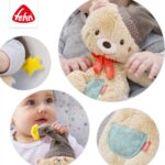 Fehn Kuscheltier Bär Bruno – Weicher Teddybär für Neugeborene als Einschlafhilfe - Stofftier zum Greifen, F – Bild 4